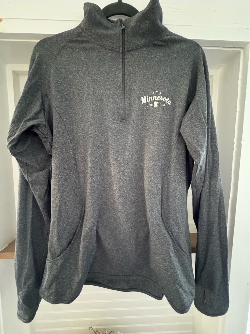 Minnesota Heather Gray Quarter-Zip Pullover Sweatshirt